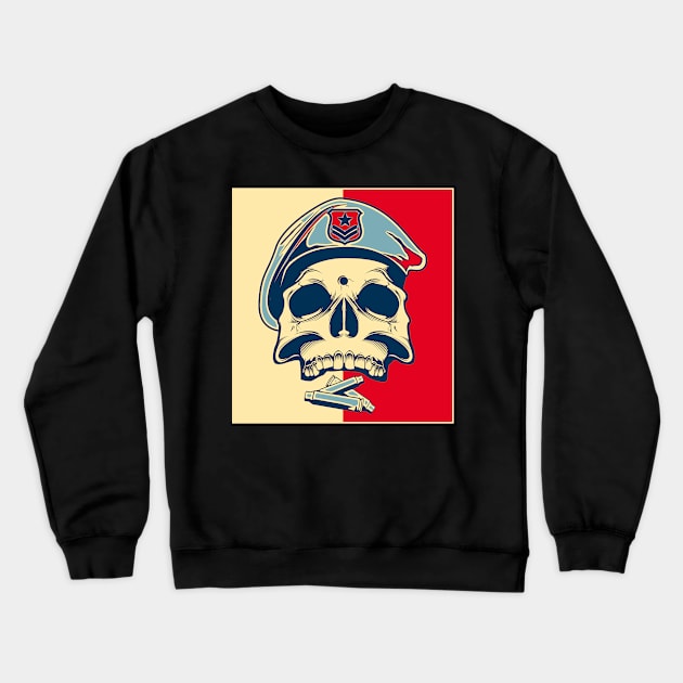 Headshot Scull Crewneck Sweatshirt by remixer2020